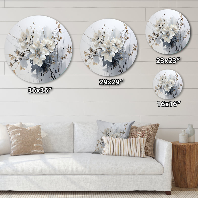 Art asiatique fleurs d'orchidées I - People, H 36 po x l 36 po