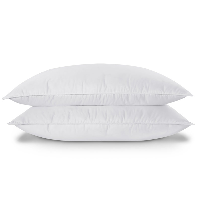 King Size White Hypoallergenic Polyester Bed Pillows (Set of 2)