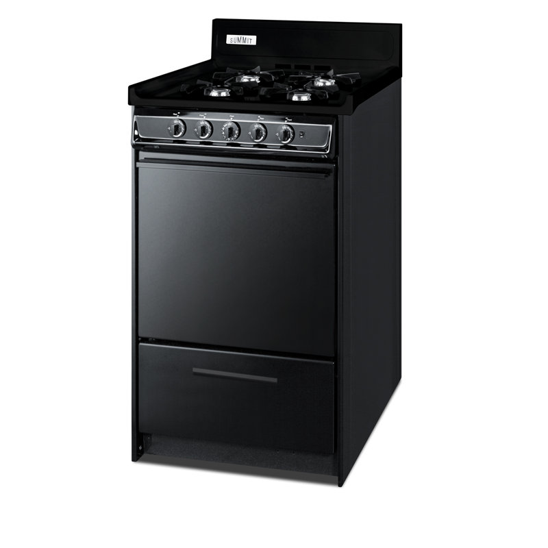 Summit Appliance 20" 2.46 Cubic Feet Gas Free Standing Range