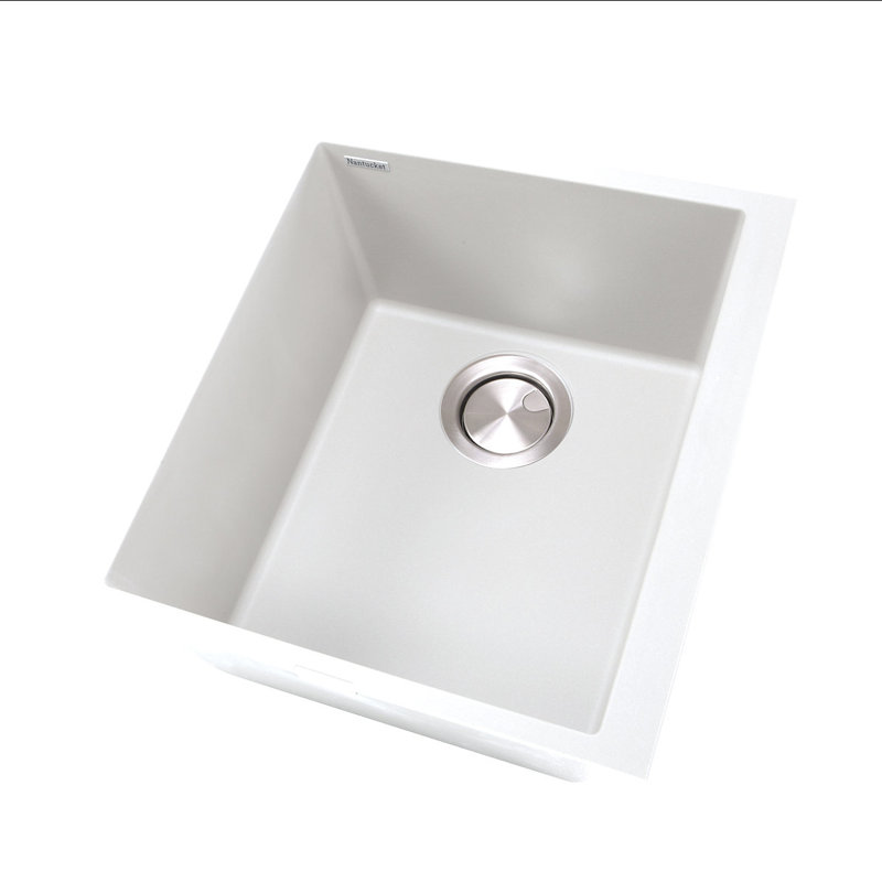 Plymouth 17'' L Single Bowl Granite Kitchen Sink, Sand