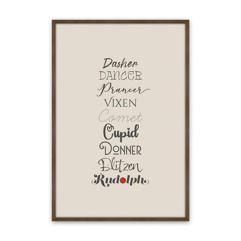 «The Merry Nine», reproduction d'art, Noyer, 18 po x 24 po