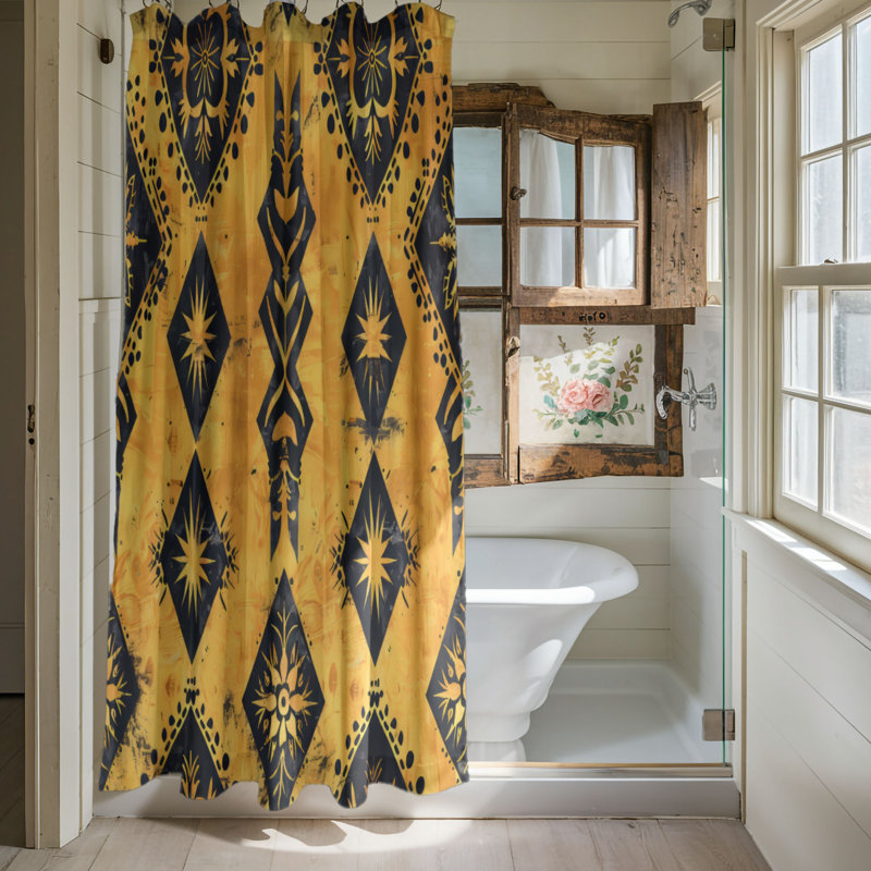 Bohemian Vibes - Rideau de douche Premium, H 74 po x l 71 po