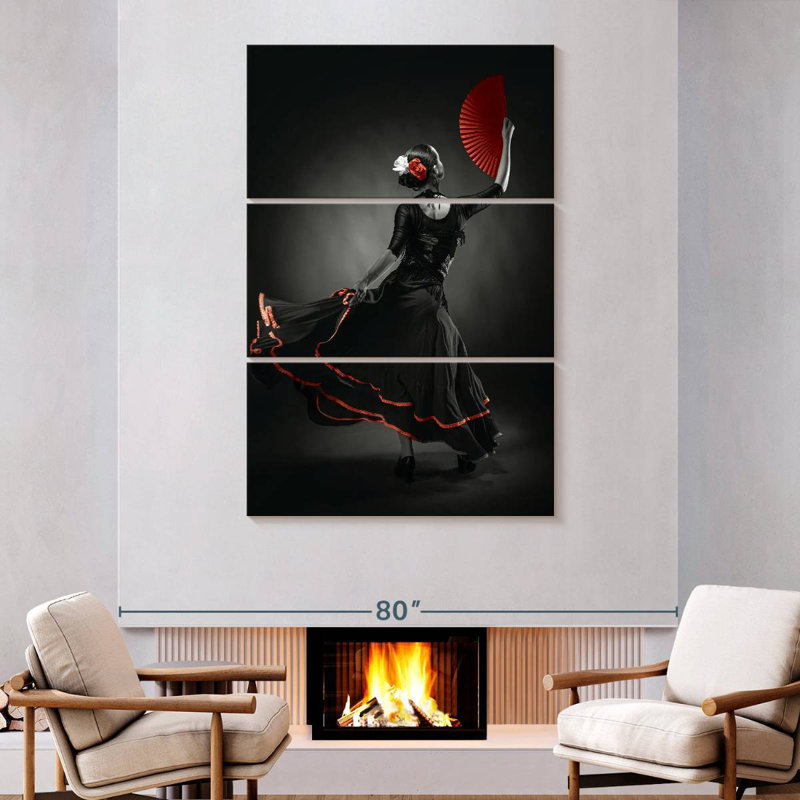 Enn Flamenco Dancer Pop, 74" H x 48" W