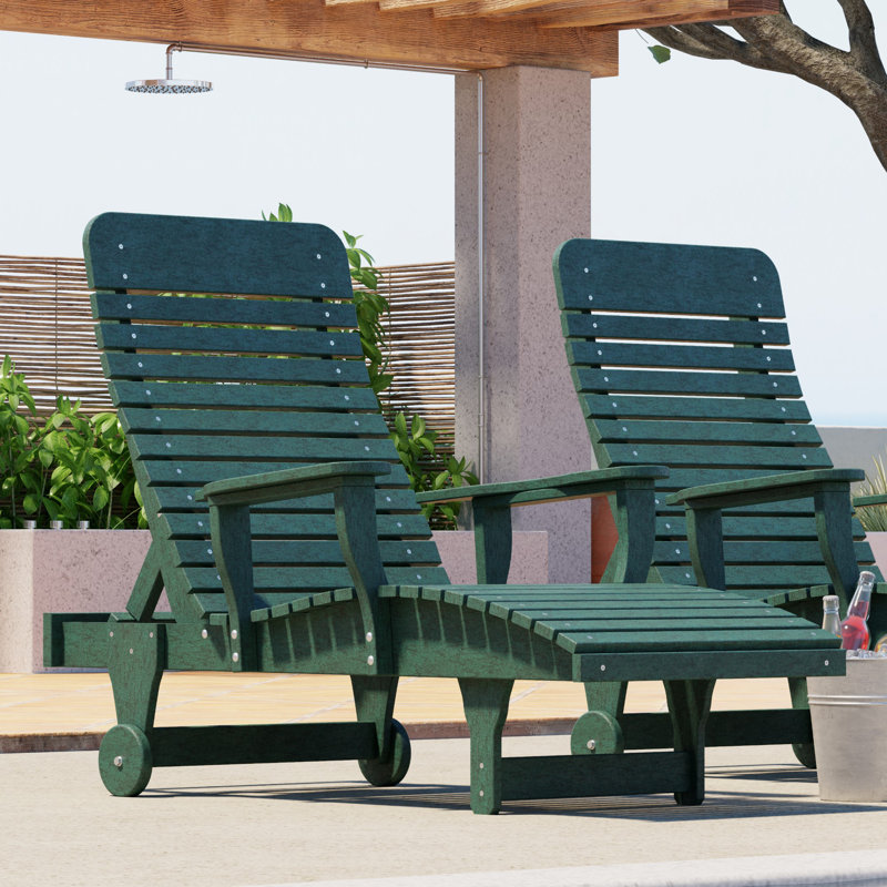 Chaise longue inclinable Signature, Vert pelouse