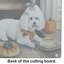Planche à découper en verre Bichon Frise