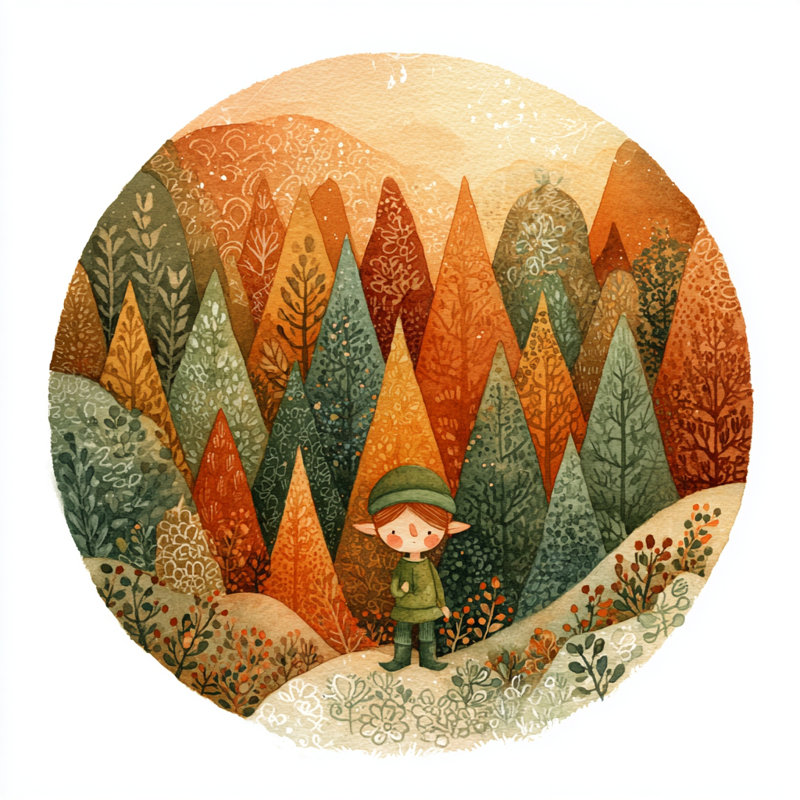 «Autumn Hills Explorer», art mural sur toile tendue