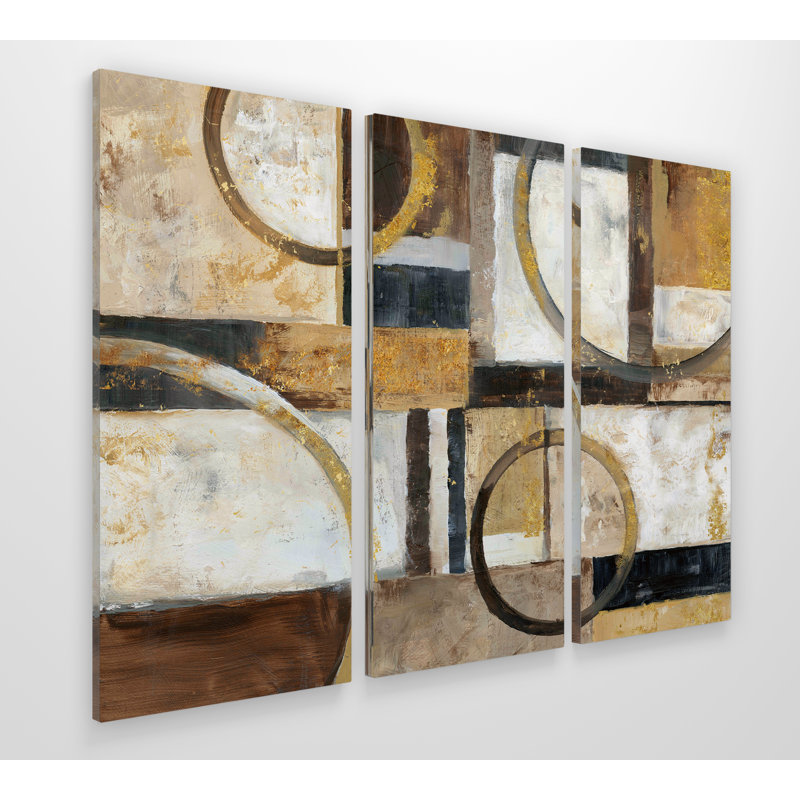 « interplay », reproduction de peinture à l’acrylique à multiples images sur toile tendue de galerie, H 24 po x l 36 po
