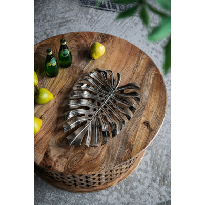 Pièce de décoration murale moderne en feuille d'or 18,9 x 13,4 x 1,4 po, fabrication inhabituelle en aluminium, fabriquée avec