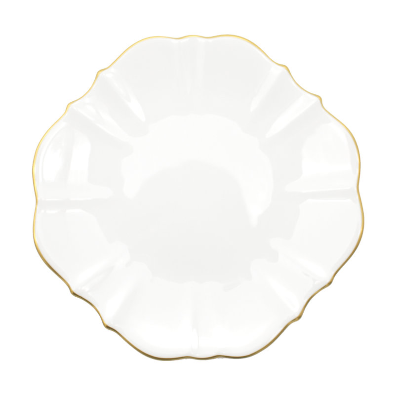 Chargeur Amelie Bone China 13 po, Doré