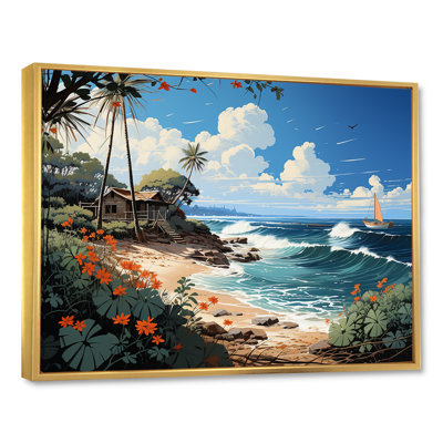 Turquoise Seaside Trek II - reproductions d'art mural nautique et plage