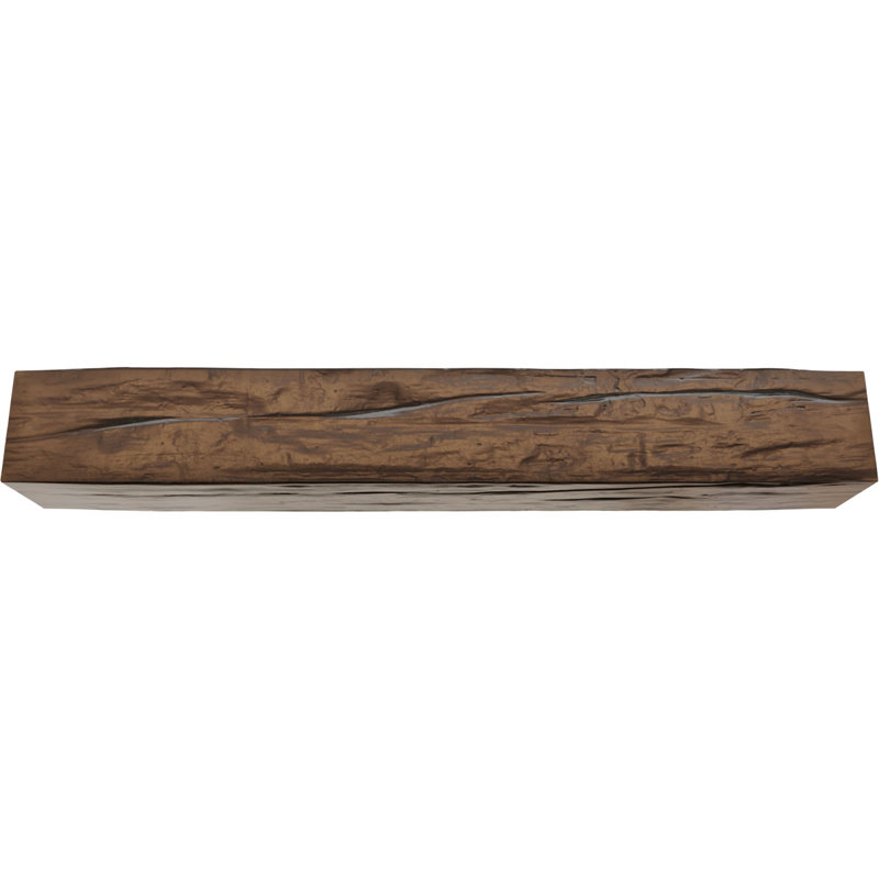 Manteau de cheminée Riverwood, Aspect vieilli de qualité supérieure, l 72 po, H 4 po x P 6 po