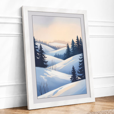 Quiet Winter Landscape Scandinavian - Print