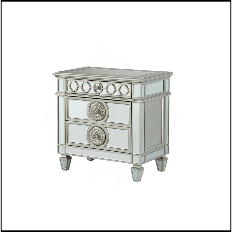 Table de chevet avec miroir