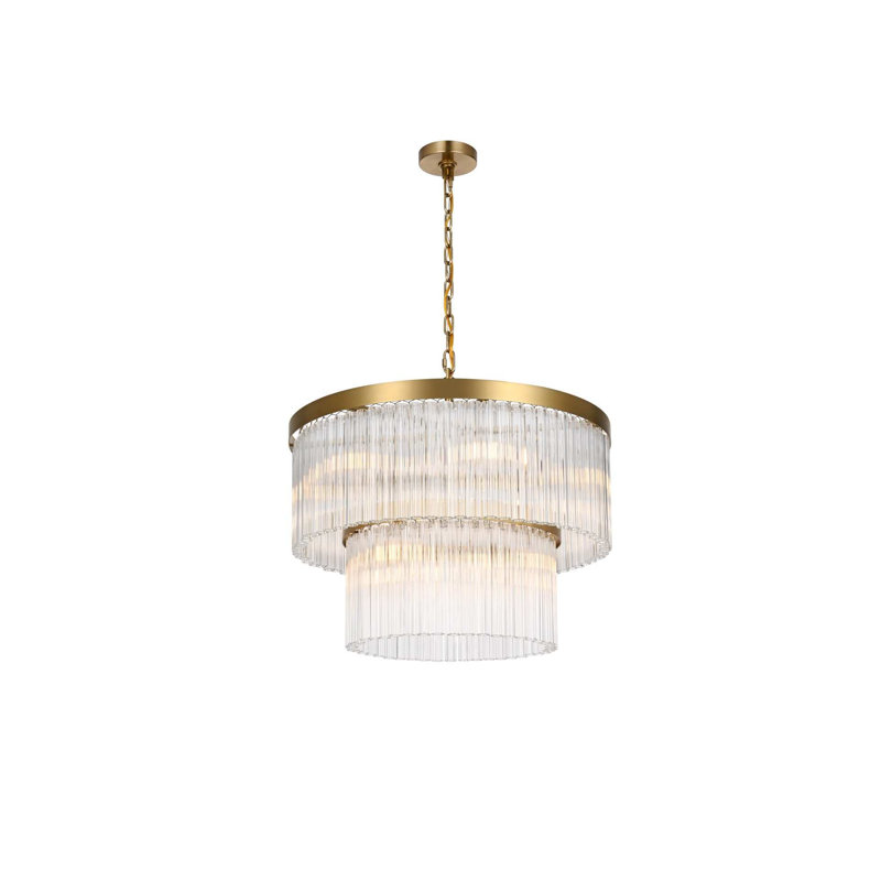 Lustre Harlow 24 pouces en or satiné, Or satiné