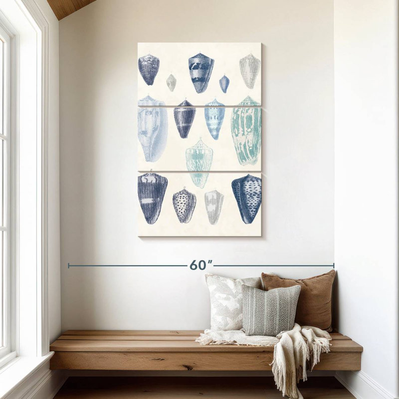 Assortiment Aletra Blue Shell I, H 45 po x l 28 po