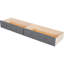 Lit superposé convertible au-dessus d'un lit superposé avec tiroirs - chambre à coucher grise avec tiroirs Easy-Roll, structure en bois massif-794321485-794321487