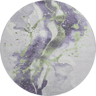 Premium Machine Washable Elize AMF1523 Abstract Rug