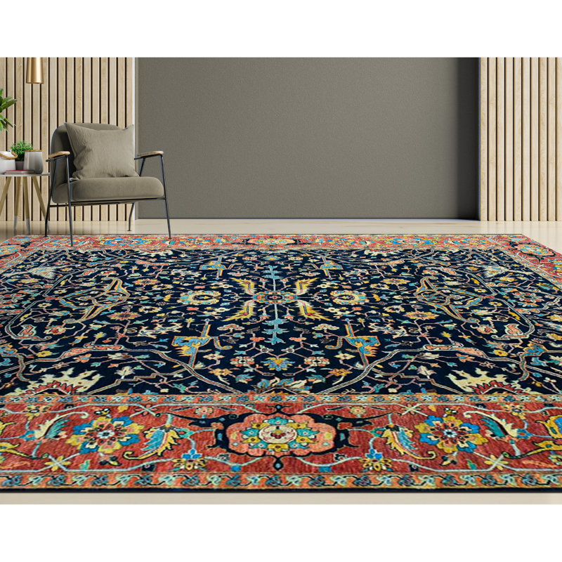 Wool Oriental Area Rug, Rectangle 6' x 9'