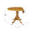 Philipston Dining Room Table - a Round kitchen Table Top with Dropleaf & Pedestal Base, 42x42 Inch, Oak-1623425132-1639237196