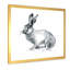 Portrait monochrome de lapin - reproduction sur toile-59707882-59707876