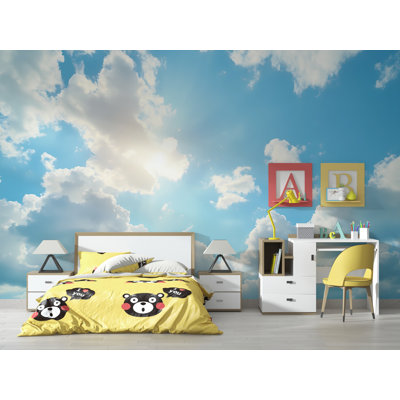 Papier peint Sky Clouds - Mur lumineux pour décoration de chambre à coucher et de salon