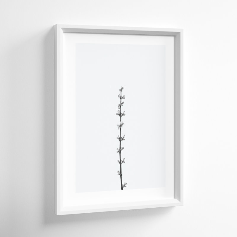 Retro Tennessee Botanical Print No 1 by Stephanie Klatt, 17" H x 12" W x 2" D, White