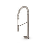 Zucchetti Isy 22 Deck Mount Single-Hole One Handle Pull-Out Kitchen Faucet with 7-7/8'' Spout Reach
