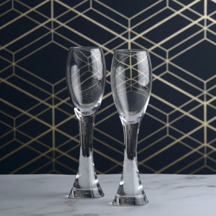 Manhattan Champagne Flutes (Set of 2)