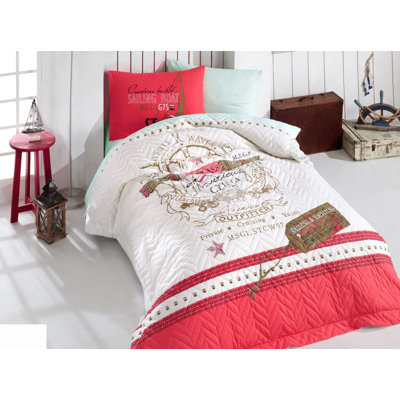 Ensemble de couvre-lit 100% coton Fernly
