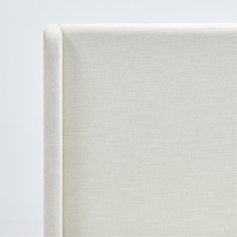 Caron Upholstered Wingback Bed, 52.3" High King Size Headboard, Simplicity, Minimalist, Without Wooden Slats, Box Spring Request, Easy Assembly
