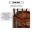 Vitrines en bois massif brun noisette