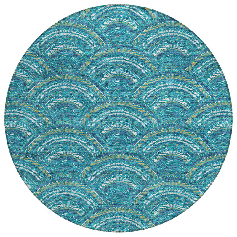 Tapis intérieur / extérieur rond 8 pi