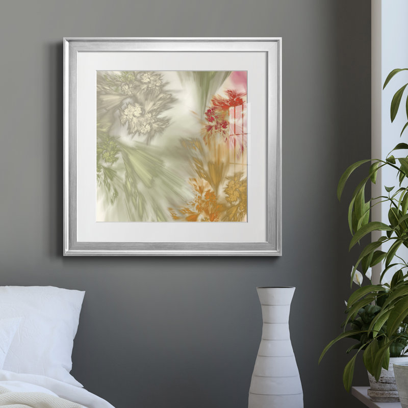 «Whisper III» par J Paul - reproduction d'art encadrée, H 22,5 po x l 22,5 po x P 1,5 po, Papier avec cadre argenté