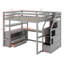 Lit mezzanine double avec bureau et tablettes-1244793371