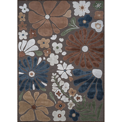 Floral Indoor Outdoor Rug