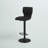 Modern Swivel Adjustable Height Bar Stool in Faux Leather, Metal, Plywood-420845051