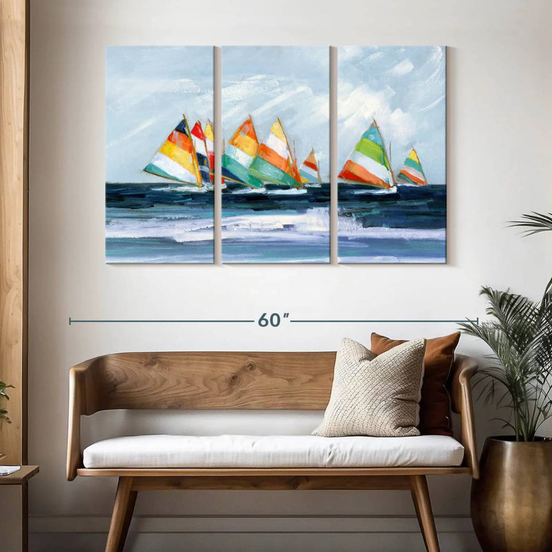 Mehar Summer Regatta Colors, H 32 po x l 50 po