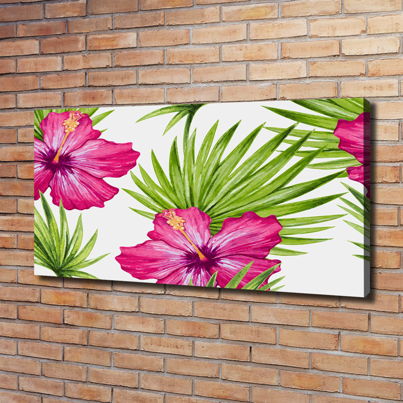 Hawaiian Flowers - Wrapped Canvas Print