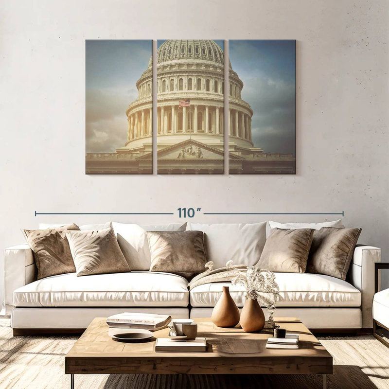 US Capitol, 48" H x 74" W