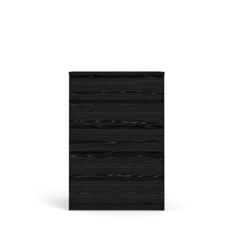 Jada 5 Drawer 30.31" W Chest, Black Wood Grain