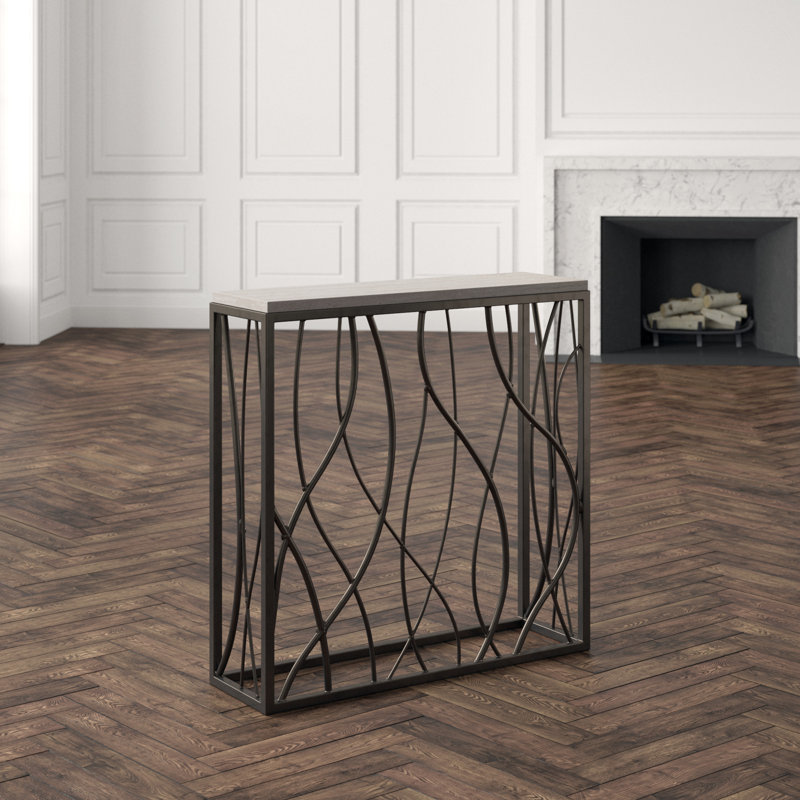 Occasional Stone Console Table, 40" H x 40" W x 12" D