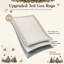 Tapis beige vintage à bordure ondulée, lavable et antidérapant, idéal pour le salon, la chambre à coucher ou le bureau.-728788081-728788083