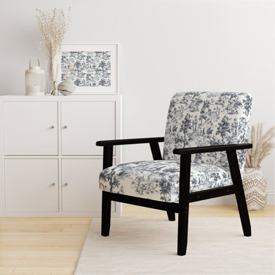 Chaise d'appoint moderne - Fauteuil noir délavé