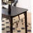 Black Solid Wood Writing Desk-110395590