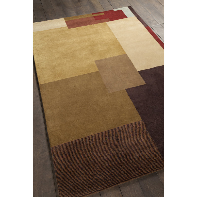 Tapis brun / brun clair Ellenton, Rectangle 5 pi x 7 pi 6 po