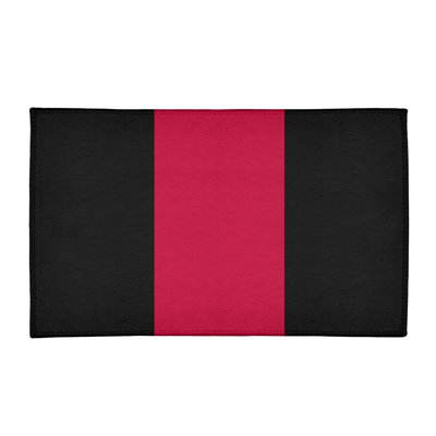 Tapis de zone rouge/noir