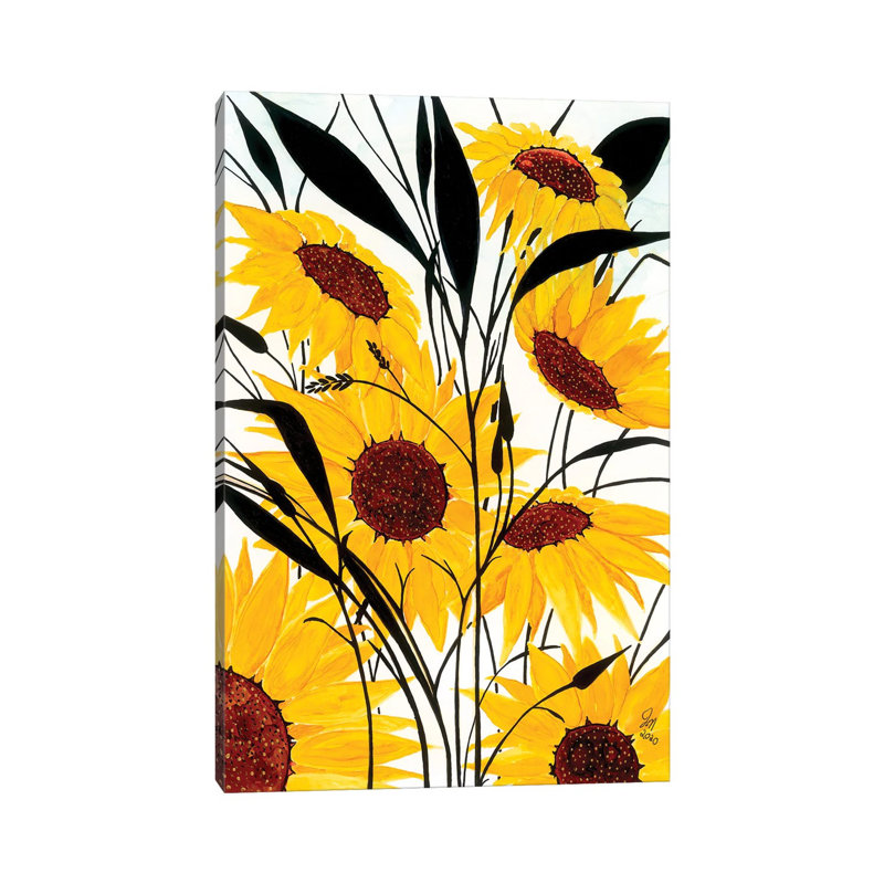 Sunflowers by Jan Matthews - Wrapped Canvas Gallery-Wrapped Canvas Giclée, 101.6 cm H x 66.04 cm W x 3.175 cm D