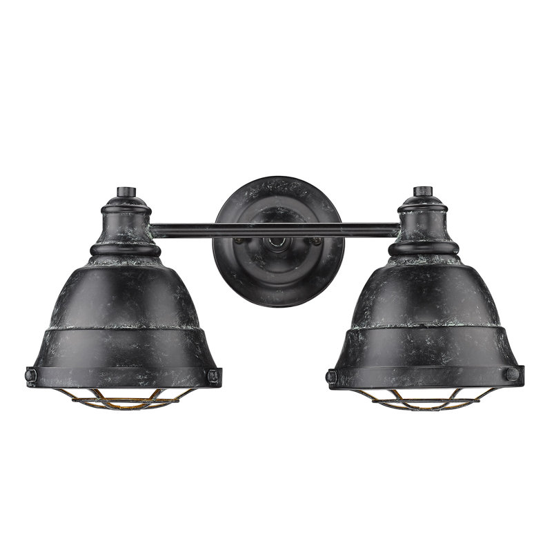 Skye 2-Light Dimmable Vanity Light, Black Patina