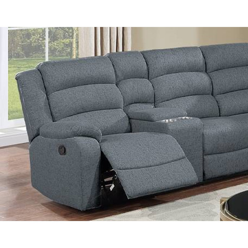 Ensemble modulaire inclinable 3 pièces, Tissu gris foncé