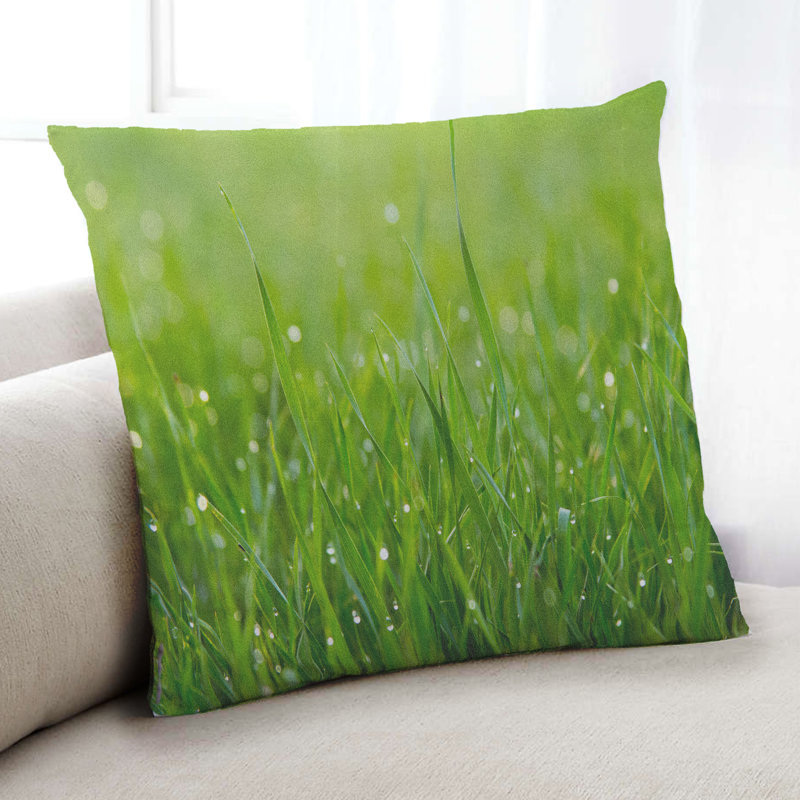 Colour Focus Green 91 Throw Pillow, Microsuede